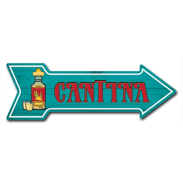 Cantina Arrow Decal Funny Home Decor 24in Wide